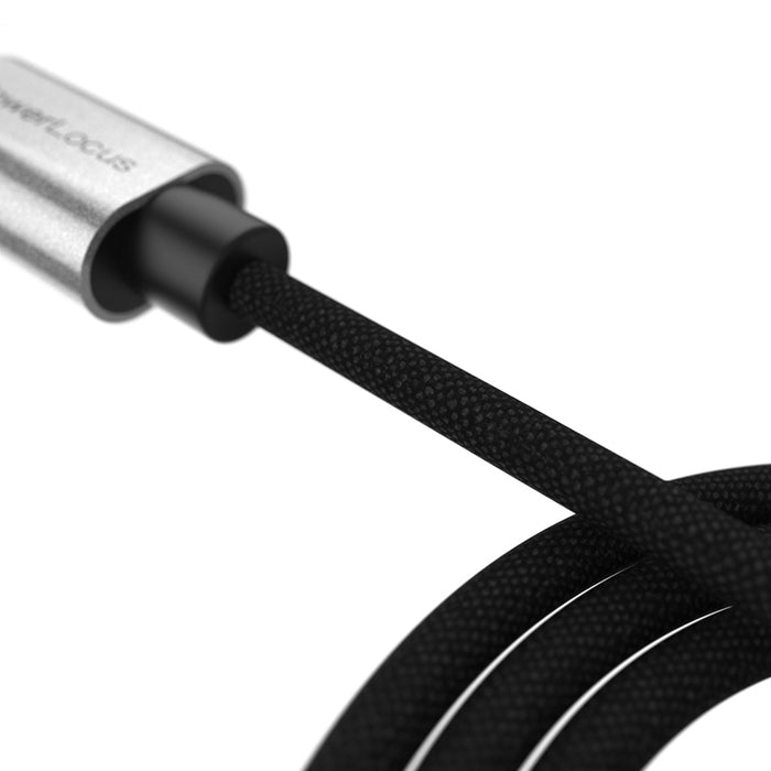Кабел POWERLOCUS AUX-USB-C + MIC
