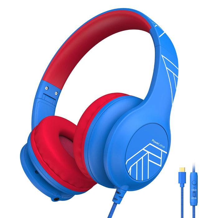 Стерео слушалки POWERLOCUS PLED BLUE/RED