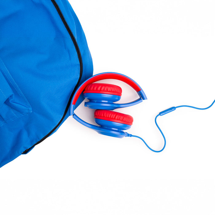 Стерео слушалки POWERLOCUS PLED BLUE/RED