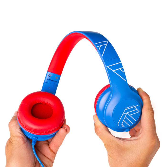 Стерео слушалки POWERLOCUS PLED BLUE/RED