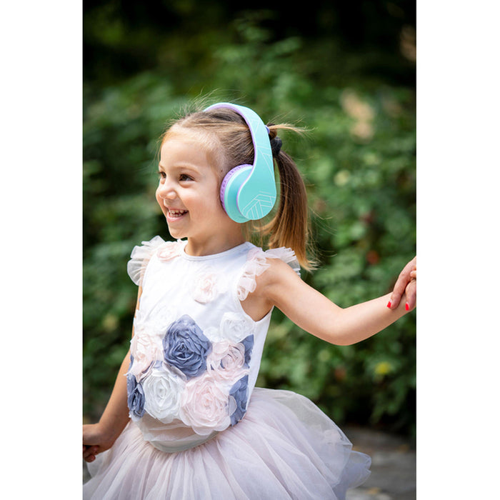 Стерео слушалки POWERLOCUS P2 KIDS TEAL/PURPLE