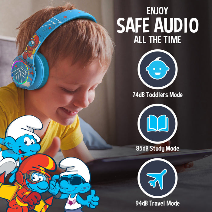 Стерео слушалки POWERLOCUS PLED THE SMURFS
