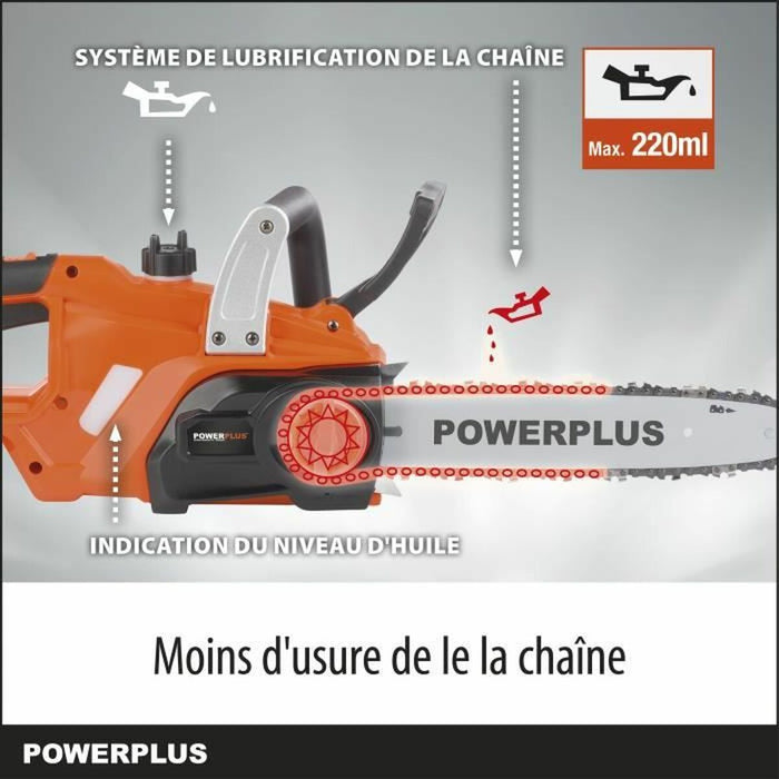 Акумулаторен верижен трион Powerplus 30 cm