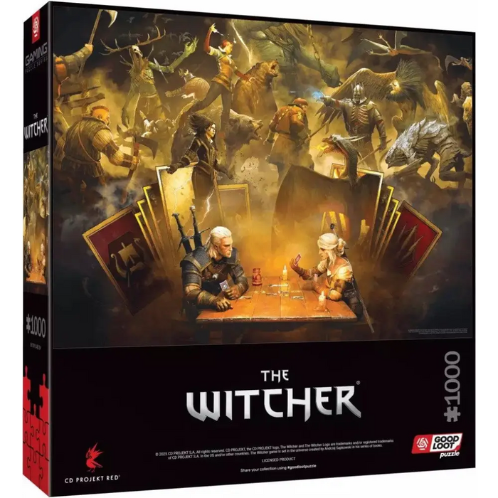 Пъзел Good Loot Gaming - The Witcher: Playing Gwent 1000
