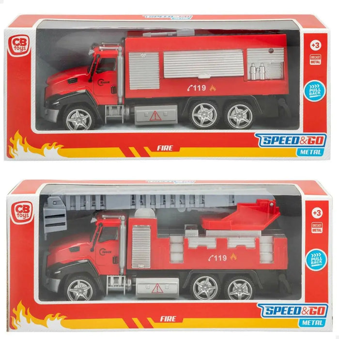 Пожарникарски Камион Speed & Go 21 x 9,5 x 5,5 cm (6 броя)