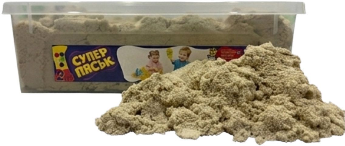 Пясък за игра Пясъчко - Естествен цвят, 2 kg