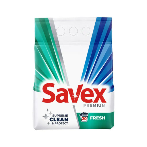 ПРАХ ЗА ПРАНЕ 20 ПРАНЕТА 2 KG 2В1 FRESH SAVEX