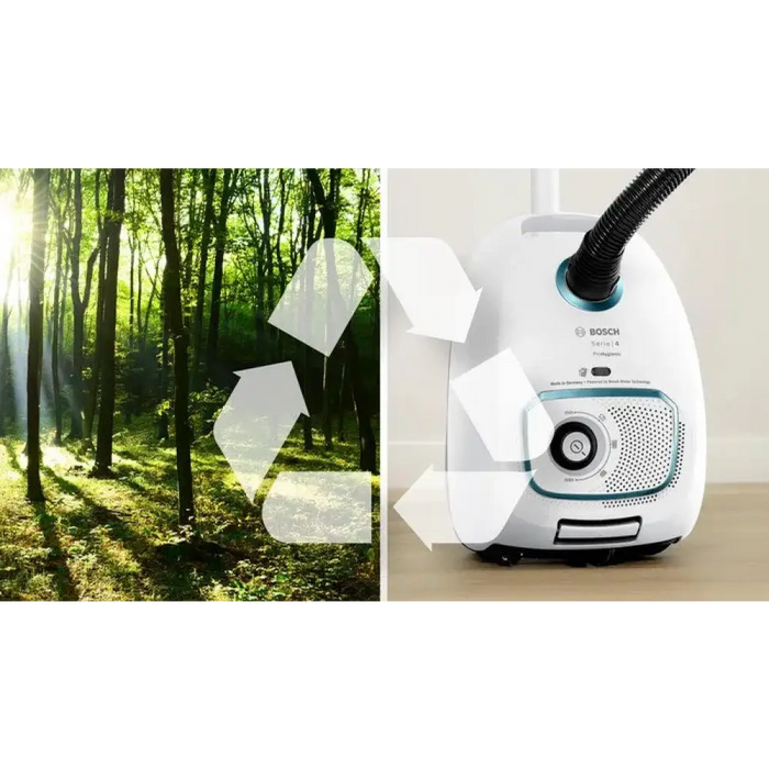 Прахосмукачка с торба Bosch Serie 4 BGB41HYG1H 600 W бяла