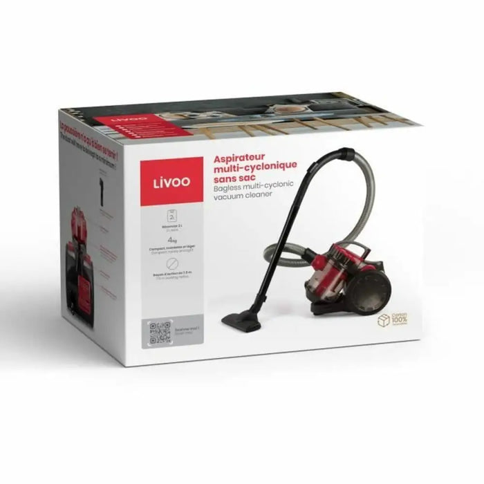 Прахосмукачка Livoo DOH105R Черен Червен 700 W