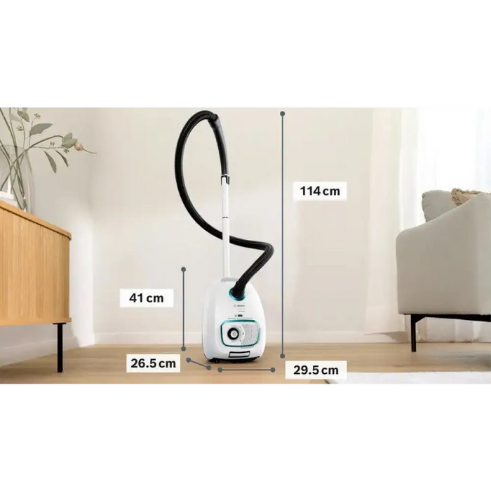 Прахосмукачка с торба Bosch Serie 4 BGB41HYG1H 600 W бяла