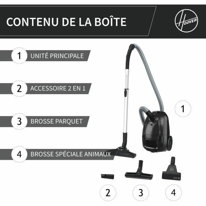 Прахосмукачка Hoover HE120PET 011 Черен Сив 700 W