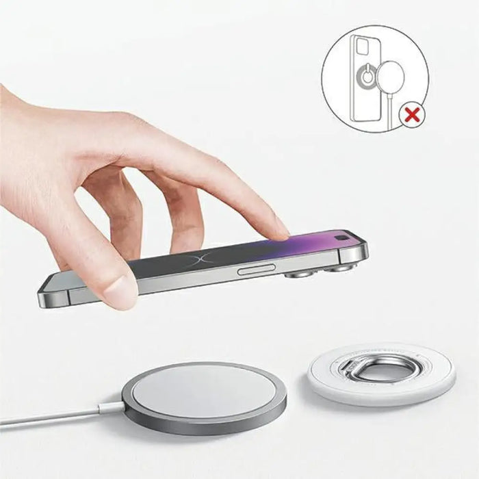 Пръстен SODI StandBM-350 двустранен магнит с MagSafe - бял