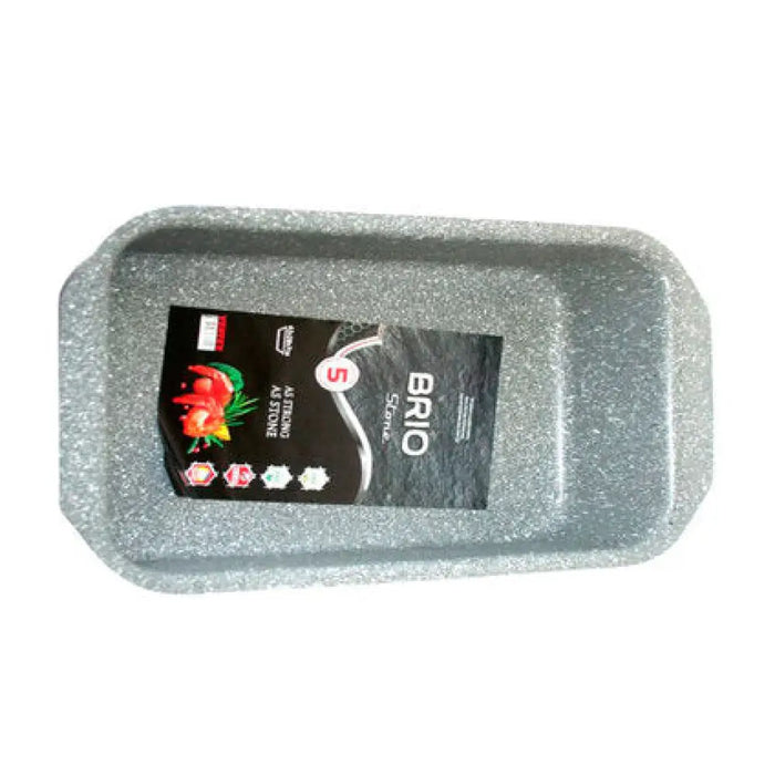 ПРАВОЪГЪЛНА ТАВА ЗА ПЕЧЕНЕ 42X28 СМ STONE BRIO