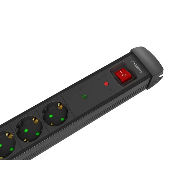 Предпазител от пренапрежение Lanberg sp1 5m 5x шуко