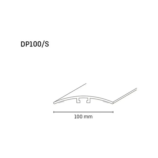 ПРЕХОДНА ЛАЙСТНА ЗА СКРИТ МОНТАЖ DOELLKEN 100 ММ ШАМПАНСКО