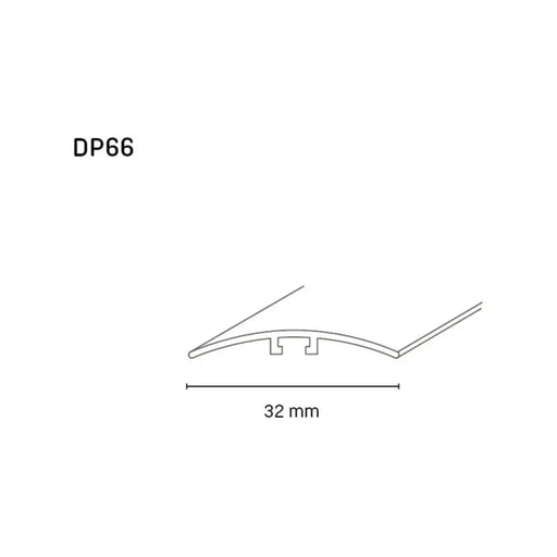ПРЕХОДНА ЛАЙСТНА ЗА СКРИТ МОНТАЖ DOELLKEN 30 ММ. ЗЛАТО 0.93