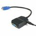 Прекъсвач VGA с 2 порта Startech ST122LE Черен