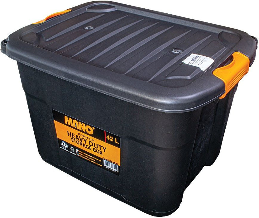 Кутия с капак Premium - 46631, 42 l, черна