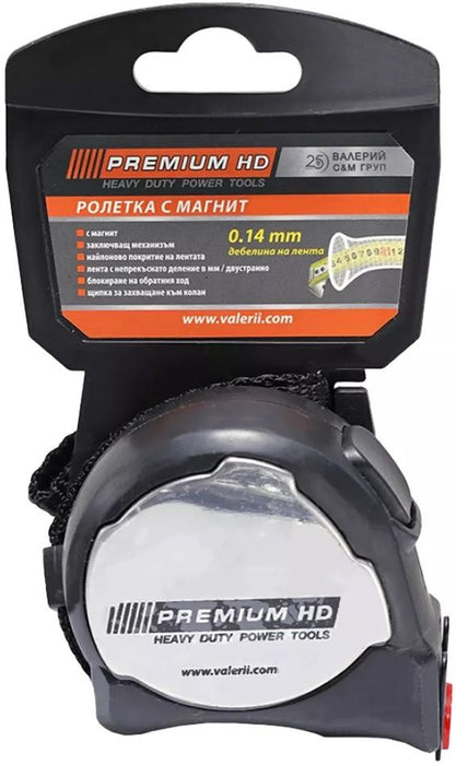 Ролетка Premium HD - 37320, 8 m x 25 mm, с магнит