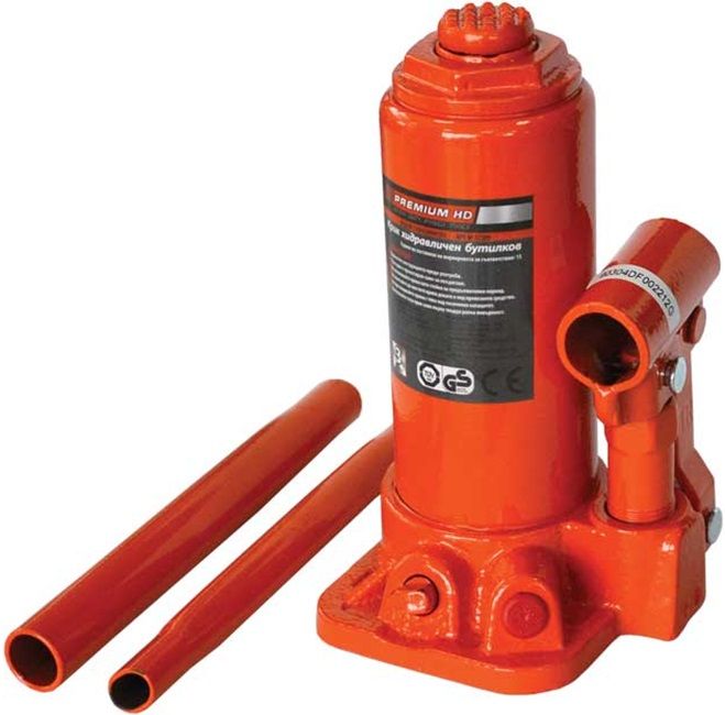 Хидравличен крик Premium - 37390, 4 t, тип бутилка