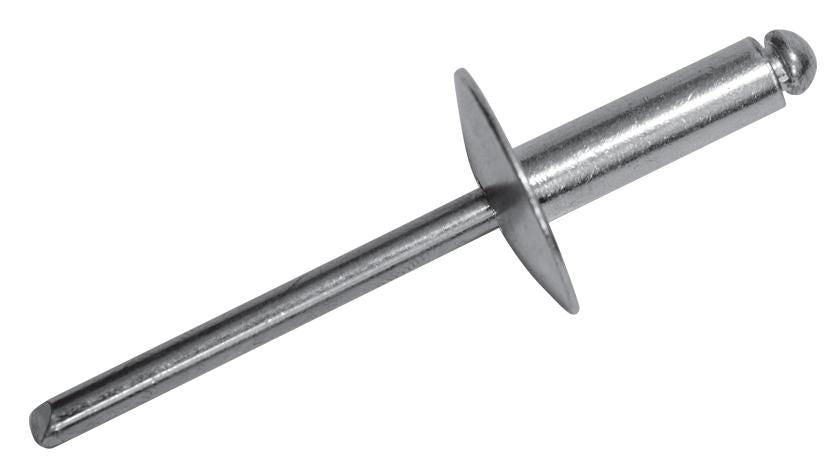 Комплект поп-нитове Premium Fix - 4.0 x 8 mm, широка яка, 100 броя