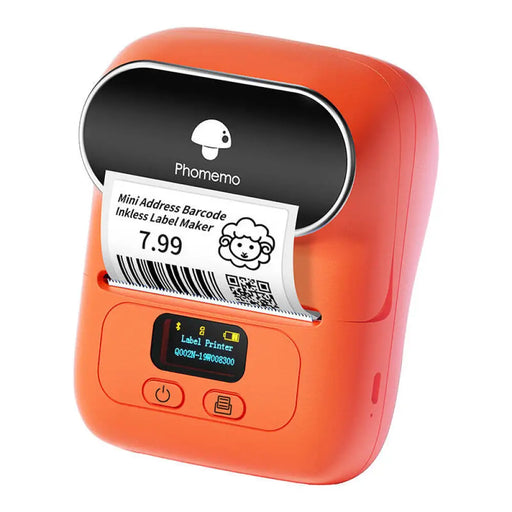 Преносим етикетен принтер Phomemo M110 оранжев