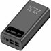 Преносима батерия Powerbank LEOTEC LEPOW30W22K Черен 30000