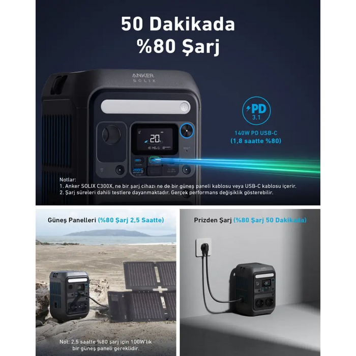Преносима електростанция Anker SOLIX C300X 7