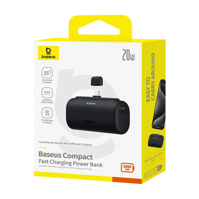 Преносима батерия OS-Baseus Compact IP 5000mAh 20W черна