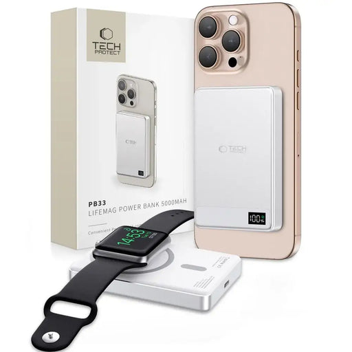 Преносима батерия Powerbank Tech-Protect PB33 LifeMag