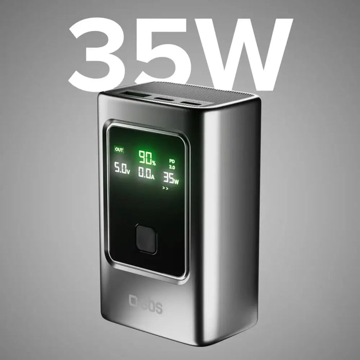 Преносима батерия Powerbank SBS 10000mAh PD 35W с LCD