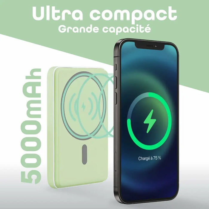 Преносима батерия Powerbank T’NB PBUMAG5GR 5000 mAh Зелен