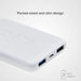 Преносима батерия Powerbank 5000mAh,2xUSB A SBS - БЯЛ