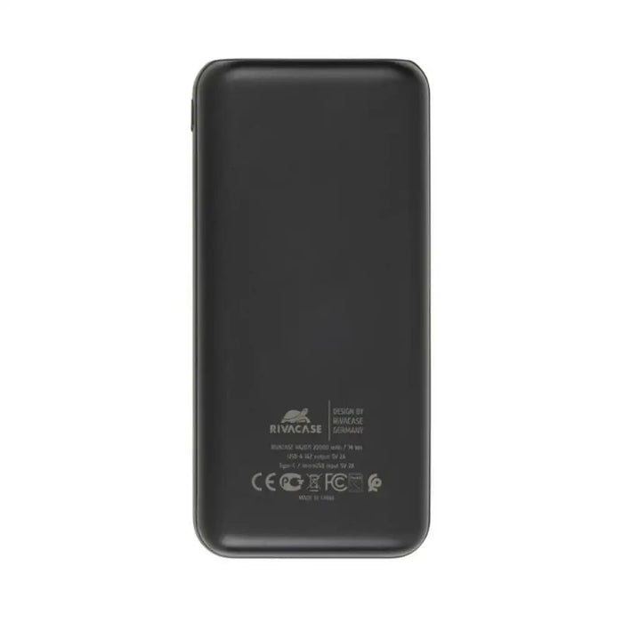 Преносима батерия Powerbank Rivacase VA2071 Черен 20000 mAh