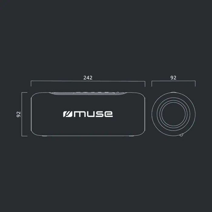 Преносими блутут колони Muse M780BTR 20W Син 20 W