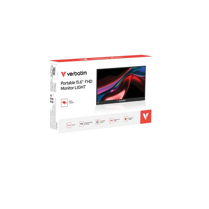 Преносим 15.6-инчов FHD монитор Verbatim ОСВЕТЛЕН