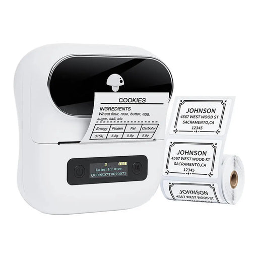 Преносим етикетен принтер Phomemo M220 бял