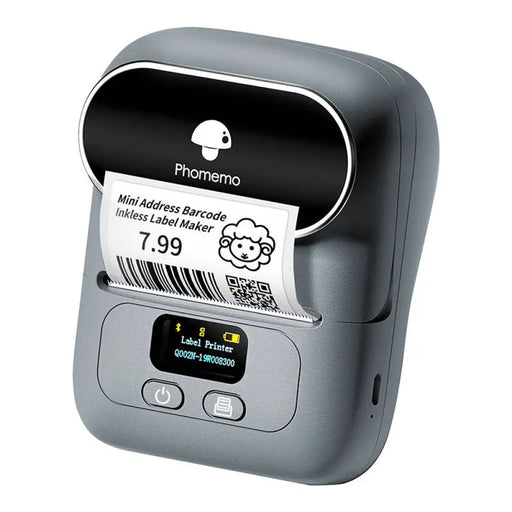 Преносим етикетен принтер Phomemo M110 сив