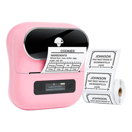 Преносим етикетен принтер Phomemo M220 розов