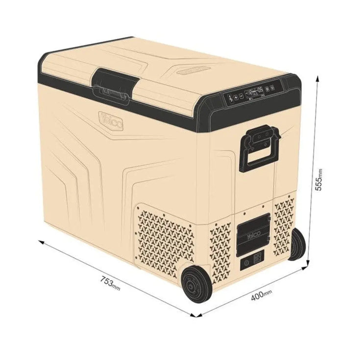 Преносим компресорен хладилник YOLCO TCX60 Sand