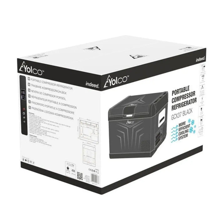 Преносим компресорен хладилник YOLCO GCX37 Black