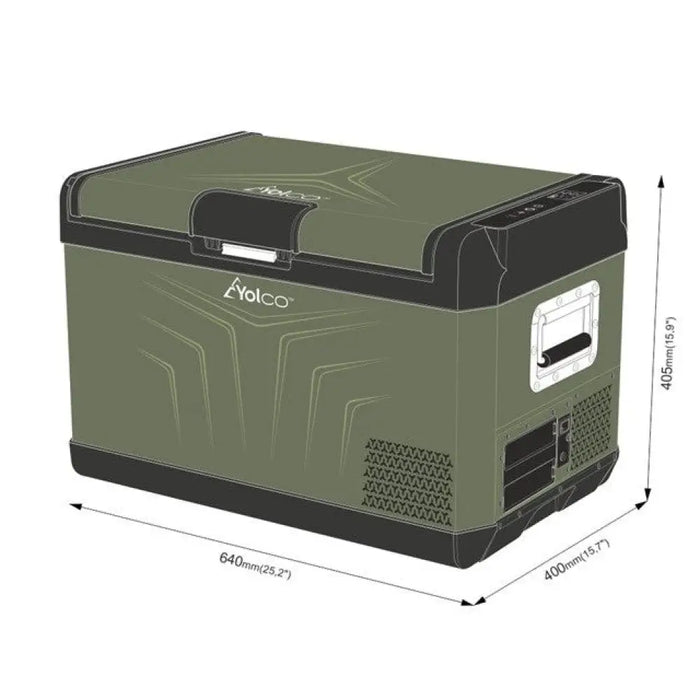 Преносим компресорен хладилник YOLCO GCX37 Green