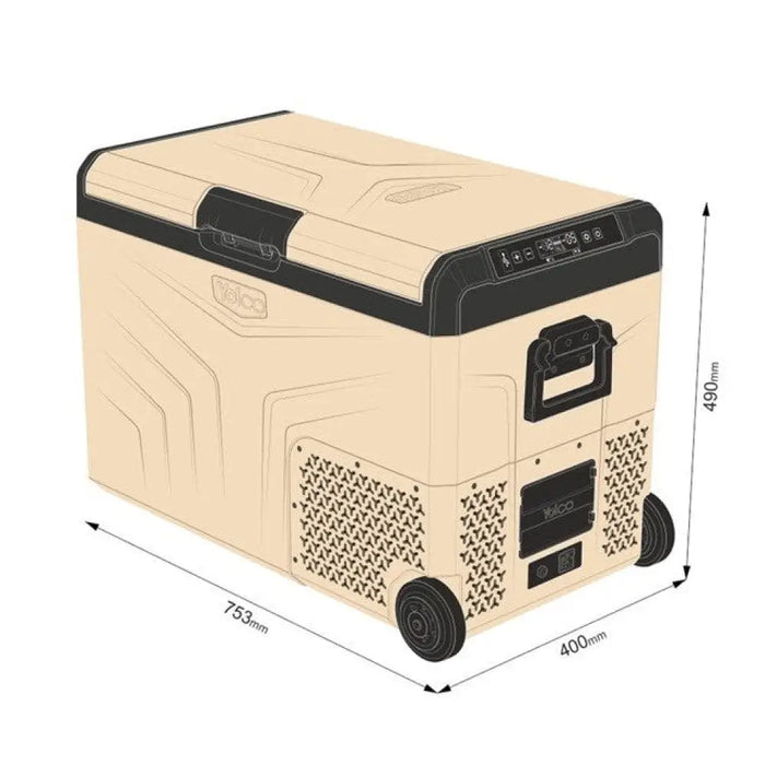 Преносим компресорен хладилник YOLCO TCX50 Sand
