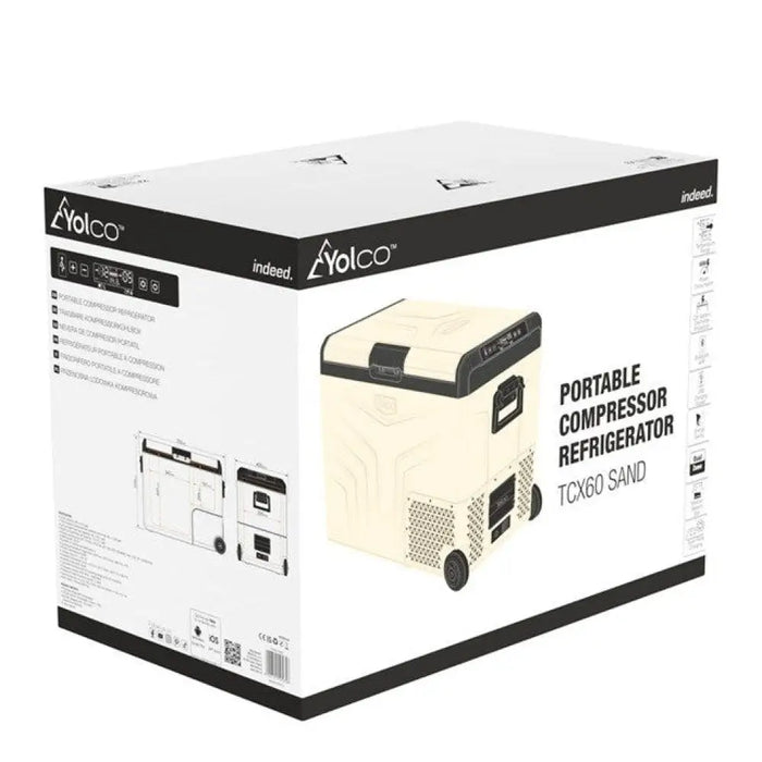 Преносим компресорен хладилник YOLCO TCX60 Sand