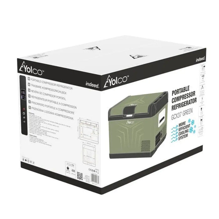 Преносим компресорен хладилник YOLCO GCX37 Green