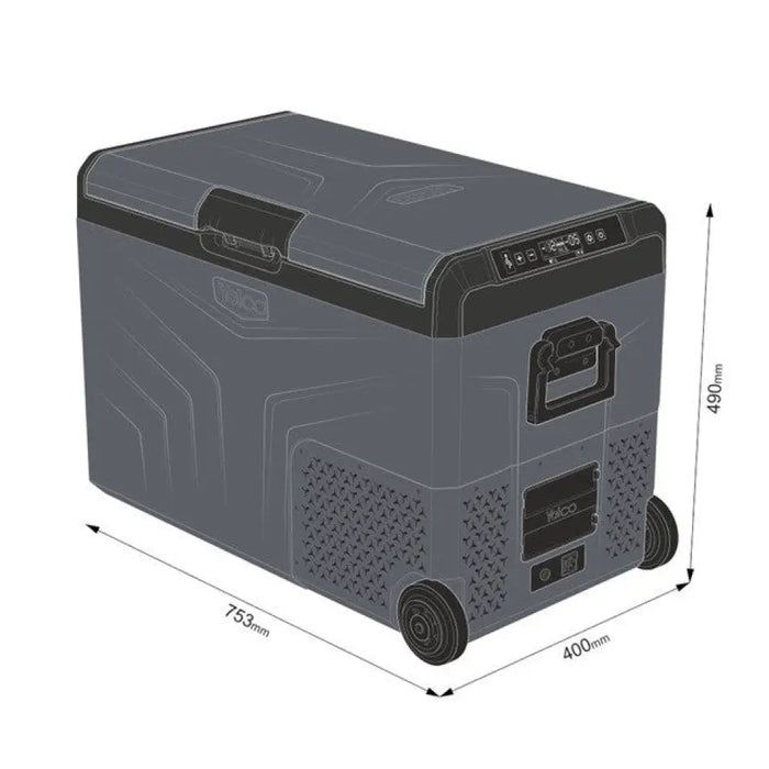 Преносим компресорен хладилник YOLCO TCX50 Carbon
