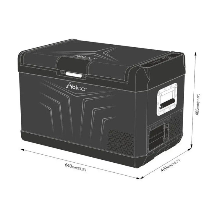 Преносим компресорен хладилник YOLCO GCX37 Black