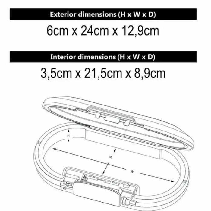 Преносим сейф със защитен кабел Master Lock 5900EURDWHT Бял