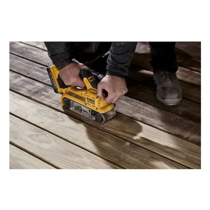 Преносим шлайф DeWALT DCW220NT-XJ Лентов шлайф Черен Жълт