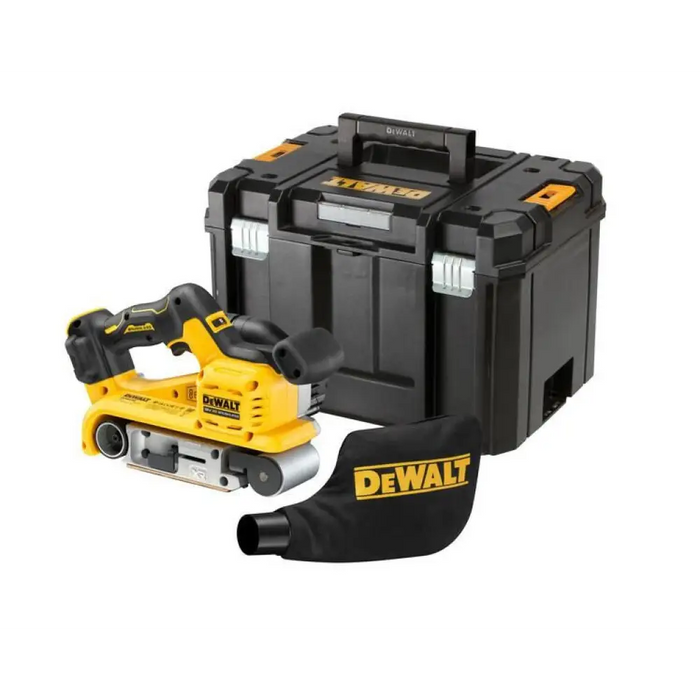 Преносим шлайф DeWALT DCW220NT-XJ Лентов шлайф Черен Жълт